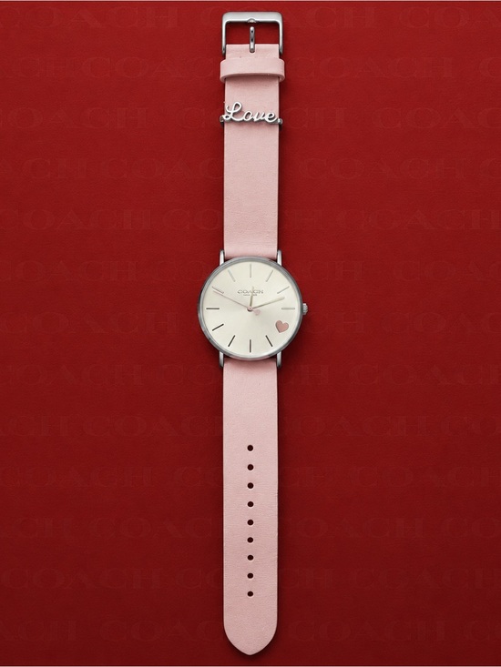 Coach Jewelry - Coach Blush Pink Love Charm Watch with Heart Detail